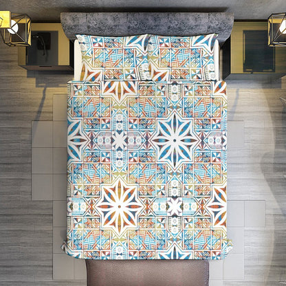 Fiji Masi 3-Piece Bedding Set-90"x90"/ 229x229cm (Dual-sided Printing) 15