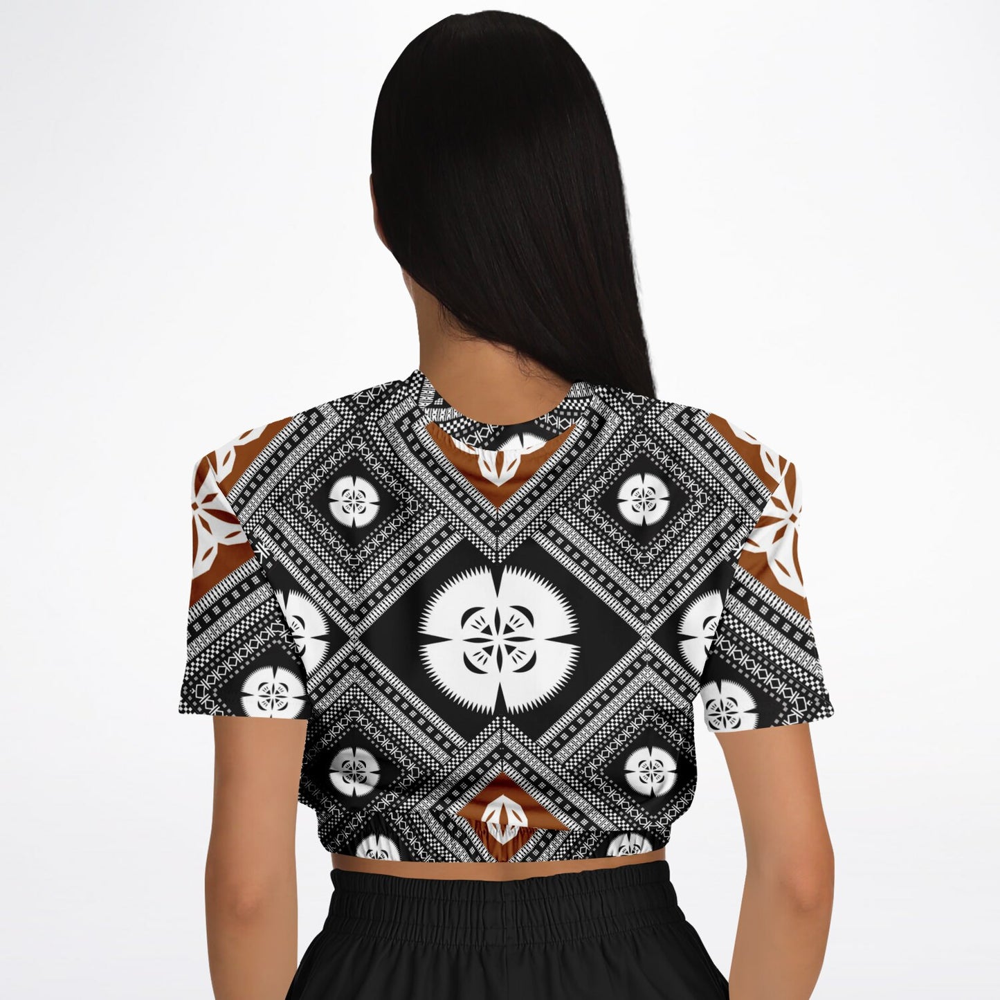 Fiji Masi  Short Sleeve Crop Top 2