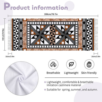 Fiji Masi Cashmere-like Tassel Scarf 3