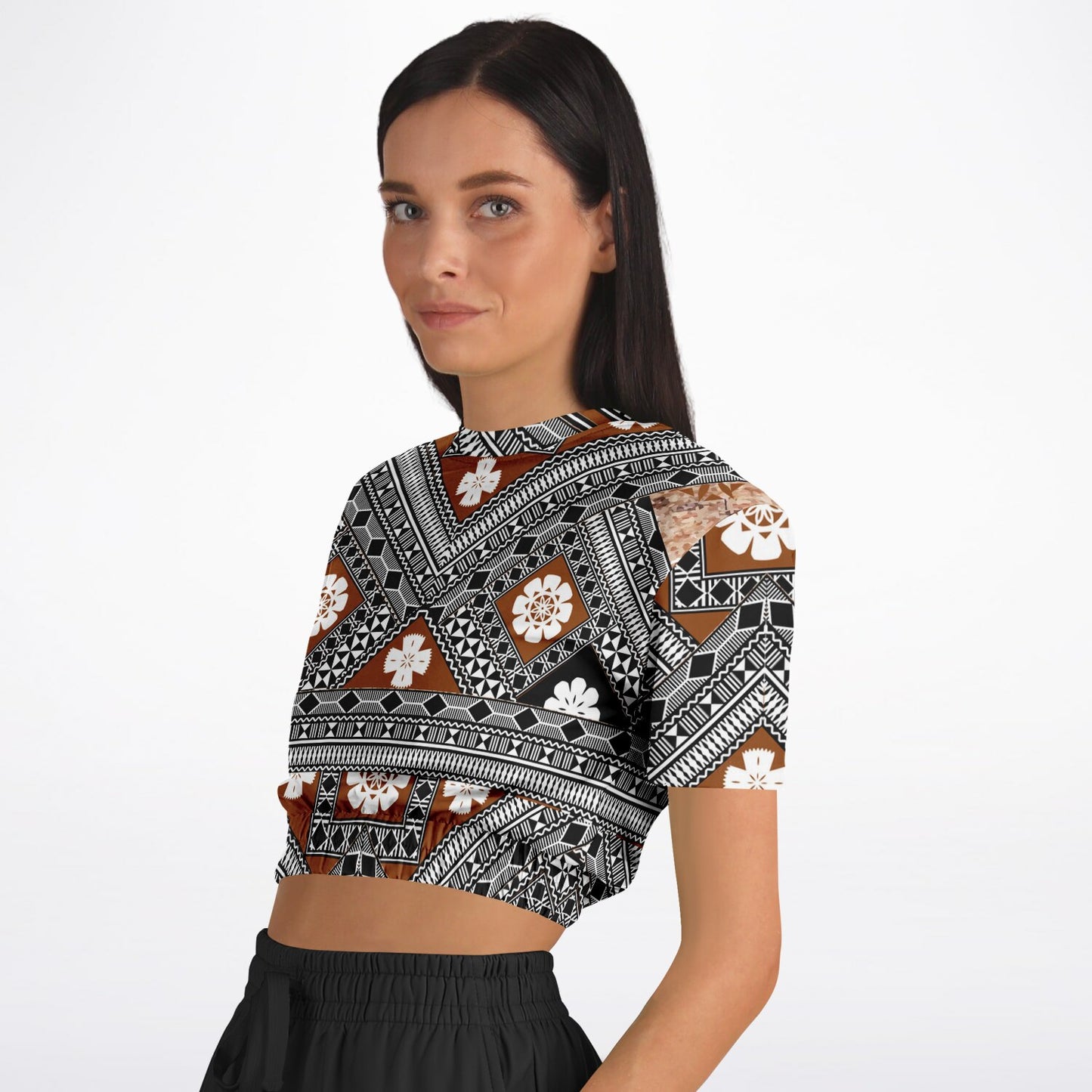 Fiji Masi  Short Sleeve Crop Top 7
