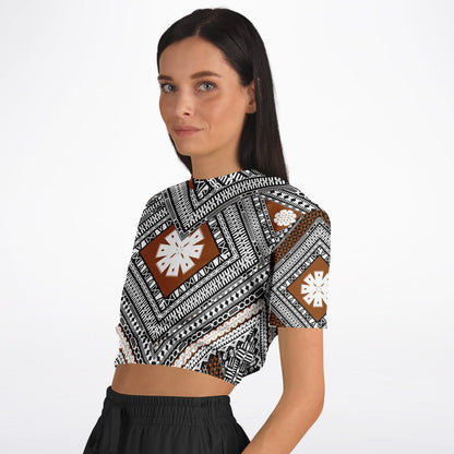 Fiji Masi  Short Sleeve Crop Top 1