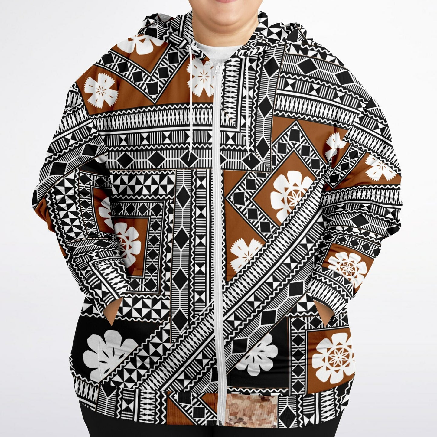 Fiji Masi Fashion Plus-size Ziphoodie 2