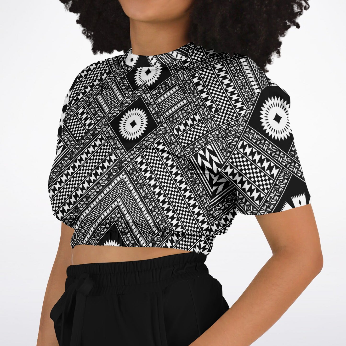 Fiji Masi  Short Sleeve Crop Top 5