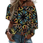 Fiji Masi  Off the Shoulder Half-Sleeve T-shirt 4