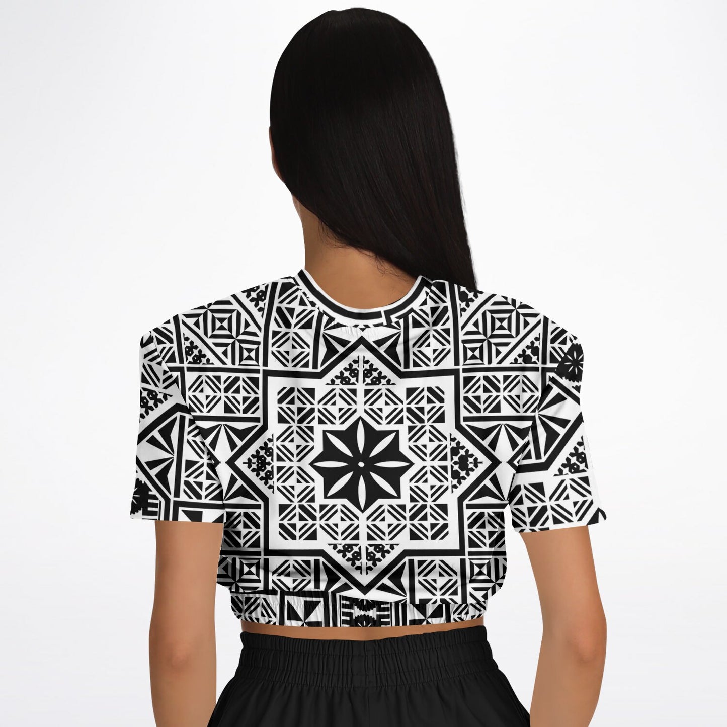 Fiji Masi  Short Sleeve Crop Top 3