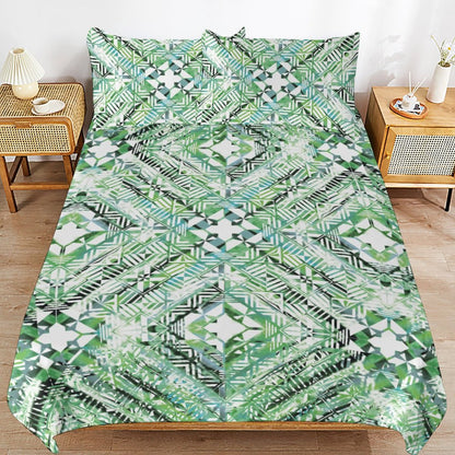Fiji Masi 3-Piece Bedding Set-90"x90"/ 229x229cm (Dual-sided Printing) 23