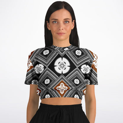 Fiji Masi  Short Sleeve Crop Top 2