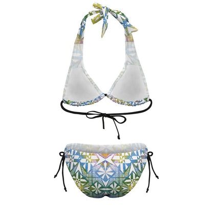 Fiji Masi Plus Size Women‘s Halter Bikini Set 3