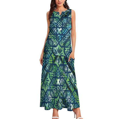 Fiji Masi Sleeveless Ankle-length Dress 1