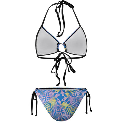 Fiji Masi Plus Size Halter Tie Front Bikini Set 2