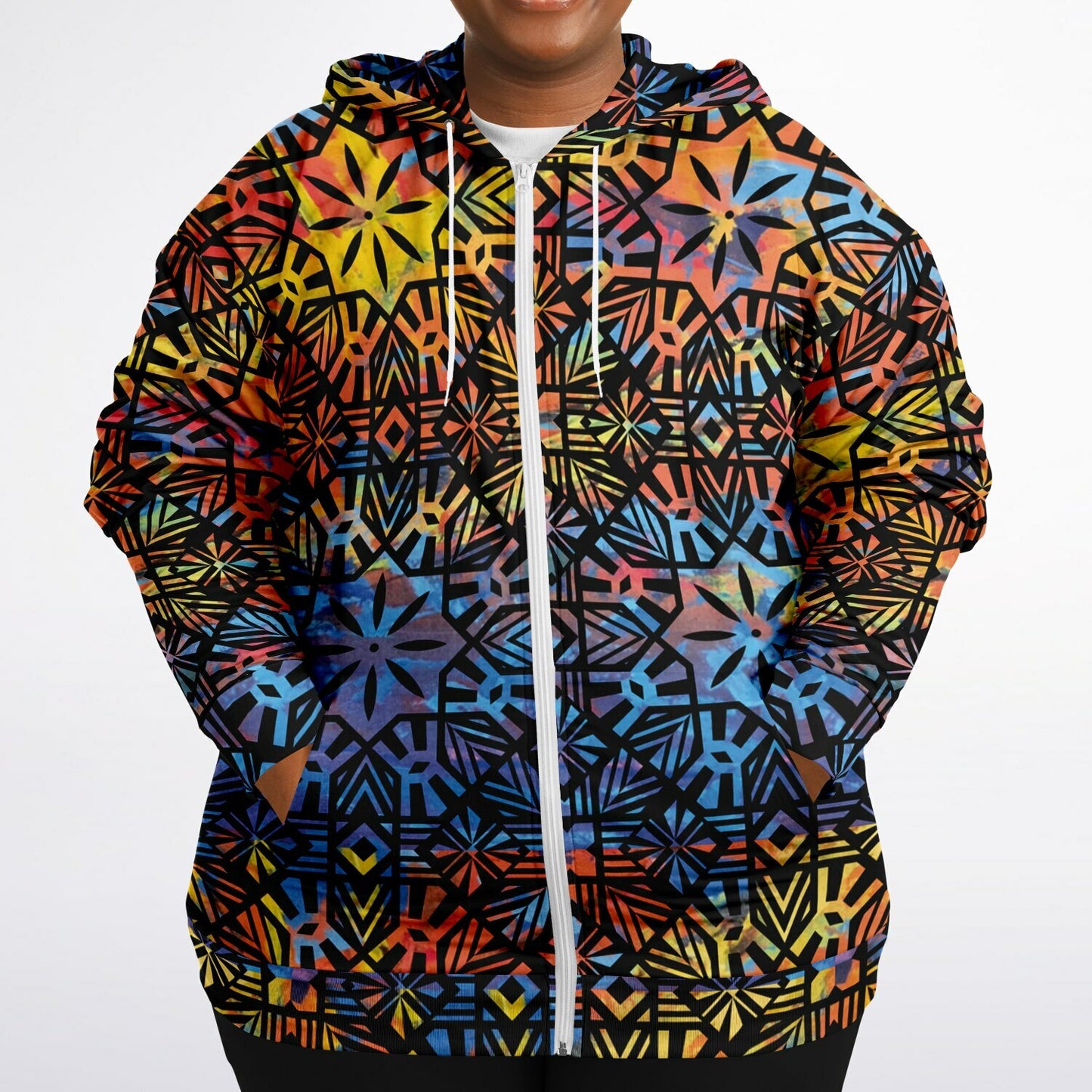 Fiji Masi Fashion Plus-size Ziphoodie 3