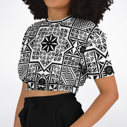 Fiji Masi  Short Sleeve Crop Top 3