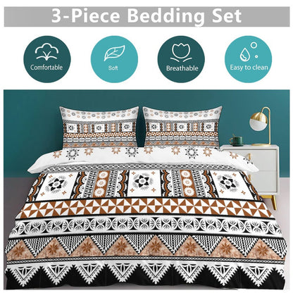 Fiji Masi 3-Piece Bedding Set-90"x90"/ 229x229cm (Dual-sided Printing) 9