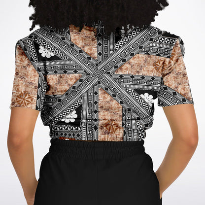 Fiji Masi  Short Sleeve Crop Top 4