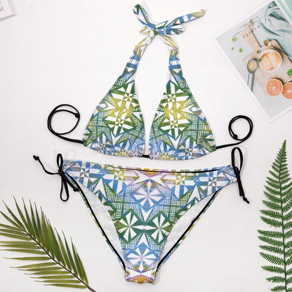 Fiji Masi Plus Size Women‘s Halter Bikini Set 3