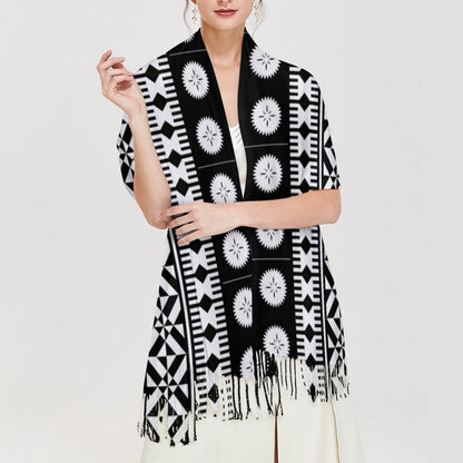 Fiji Masi Cashmere-like Tassel Scarf 1