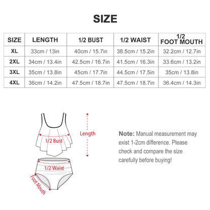 Fiji Masi Plus Size Women's Two piece Swimsuit with Tankini 2