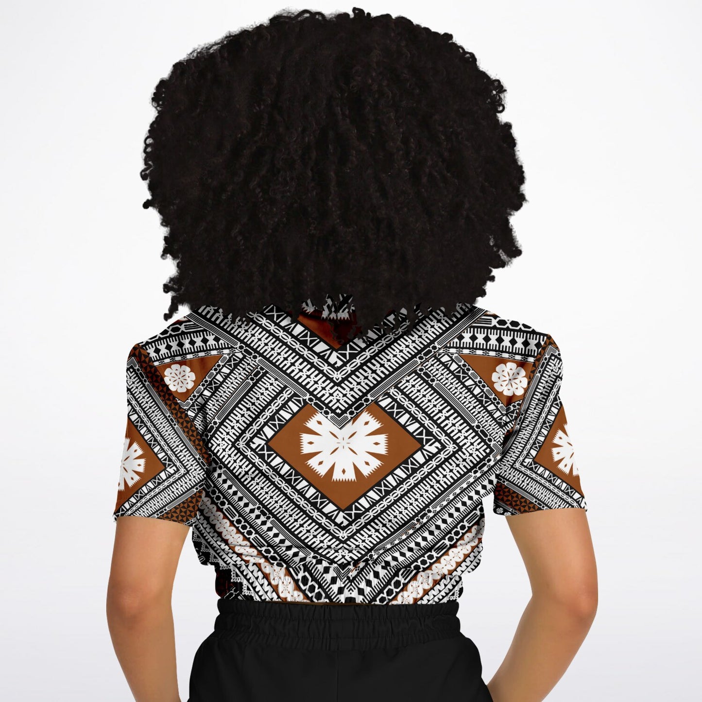 Fiji Masi  Short Sleeve Crop Top 1