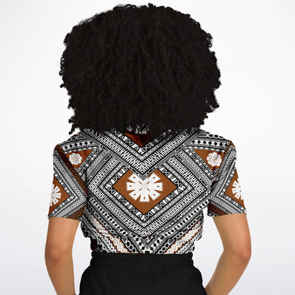 Fiji Masi  Short Sleeve Crop Top 1