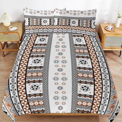 Fiji Masi 3-Piece Bedding Set-90"x90"/ 229x229cm (Dual-sided Printing)  26