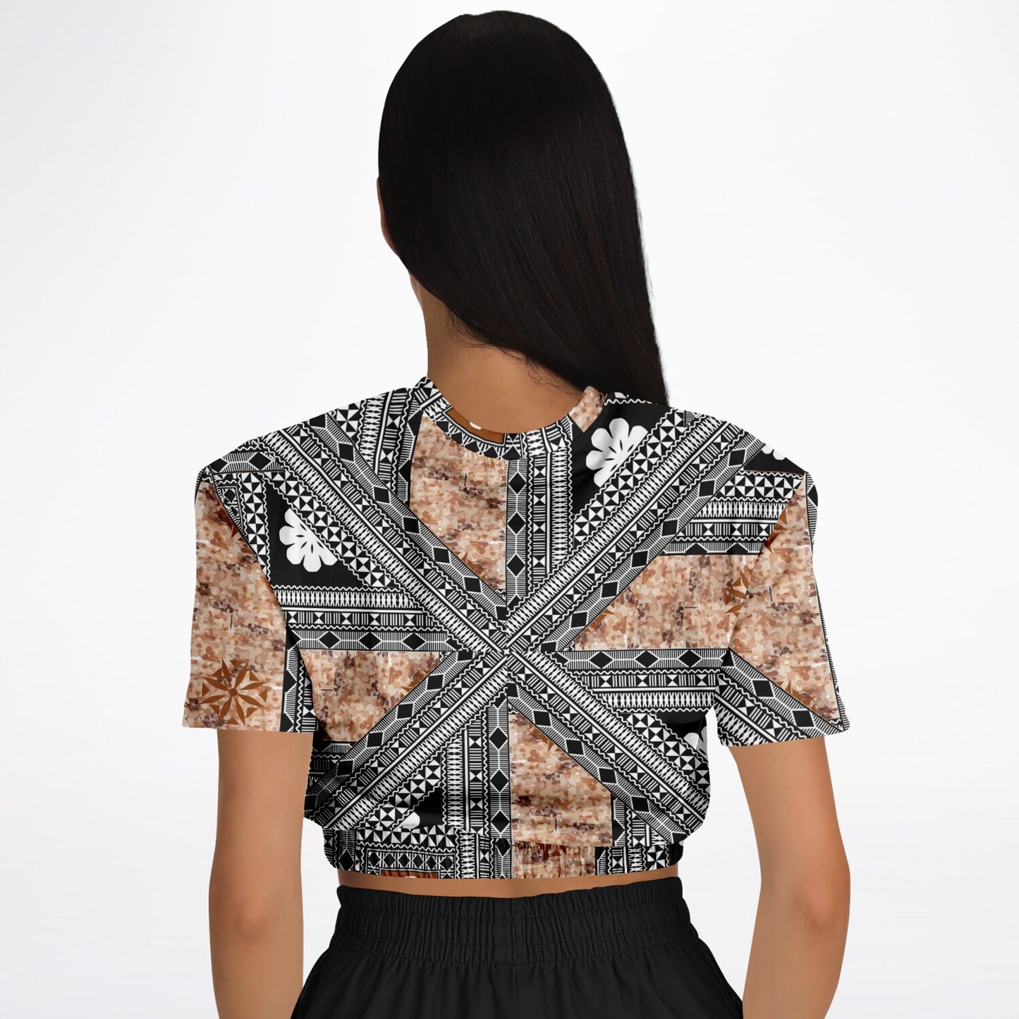 Fiji Masi  Short Sleeve Crop Top 4