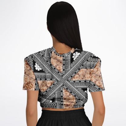 Fiji Masi  Short Sleeve Crop Top 4
