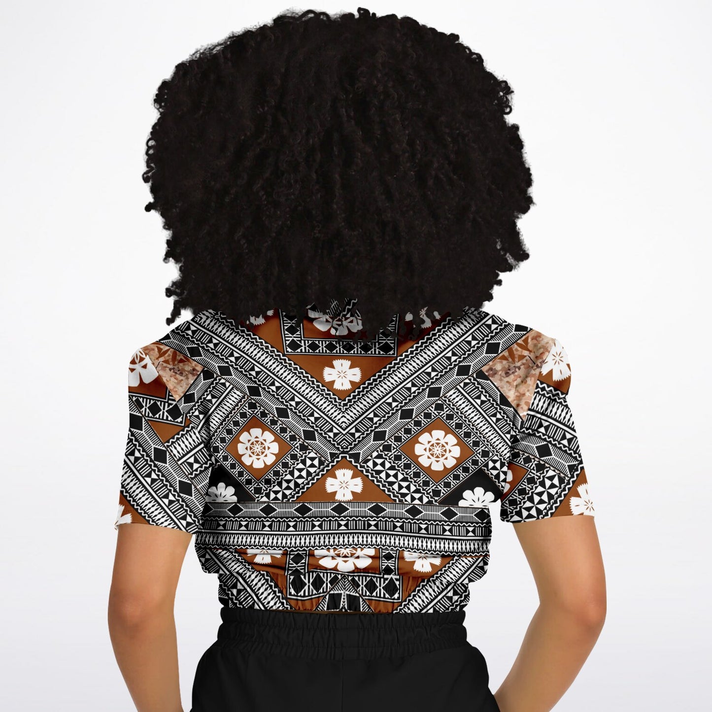 Fiji Masi  Short Sleeve Crop Top 7