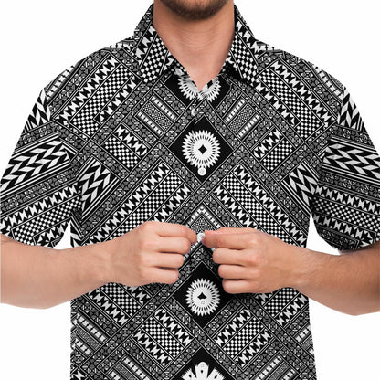 Fiji Masi Short Sleeve Button Down Shirt - 2