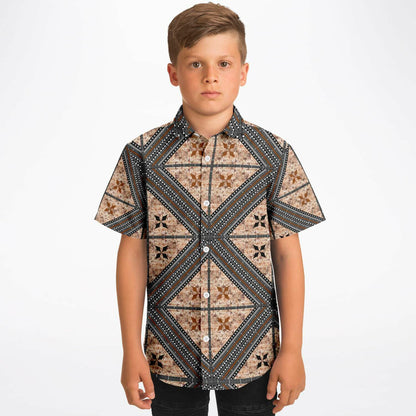 Fiji Masi Kids/Youth Short Sleeve Button Down Shirt 1