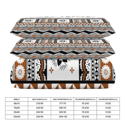Fiji Masi 3-Piece Bedding Set-90"x90"/ 229x229cm (Dual-sided Printing) 9