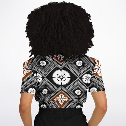 Fiji Masi  Short Sleeve Crop Top 2