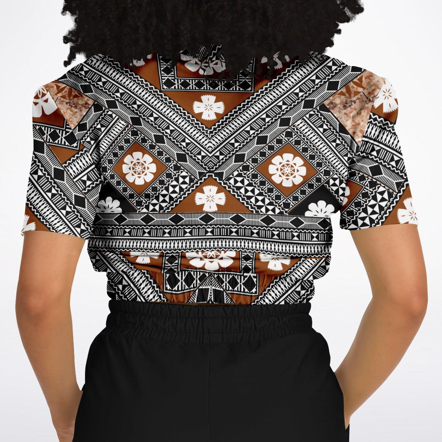 Fiji Masi  Short Sleeve Crop Top 7