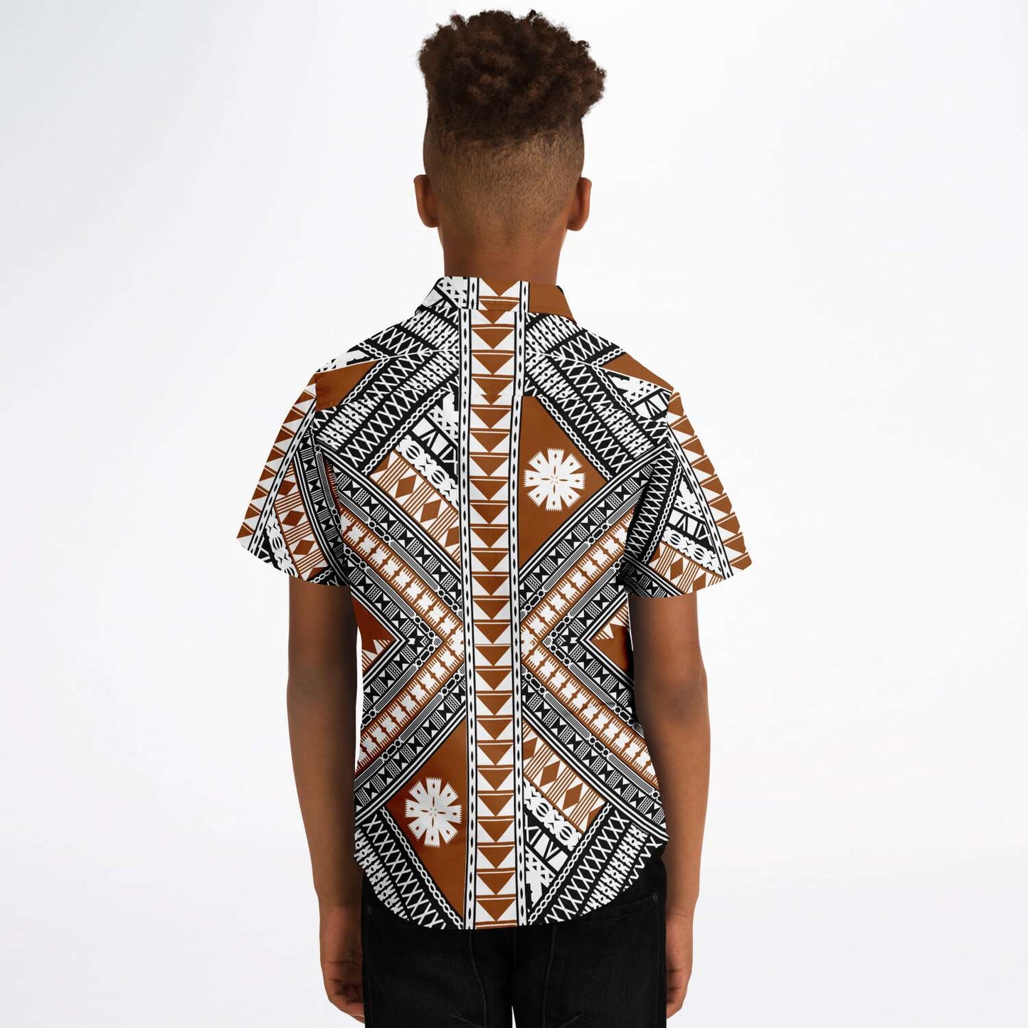 Fiji Masi Kids/Youth Short Sleeve Button Down Shirt 3