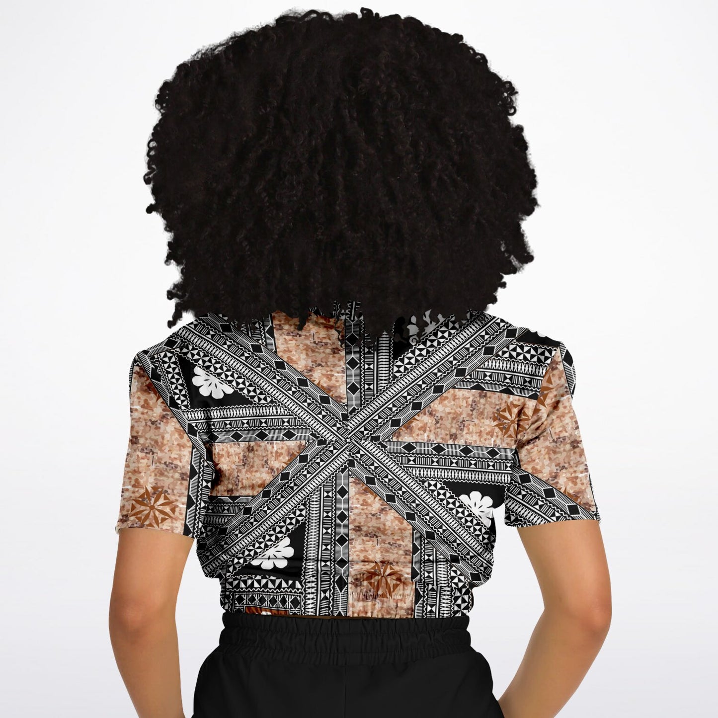 Fiji Masi  Short Sleeve Crop Top 4