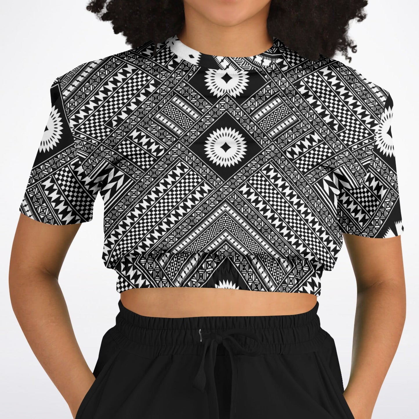 Fiji Masi  Short Sleeve Crop Top 5