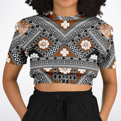 Fiji Masi  Short Sleeve Crop Top 7