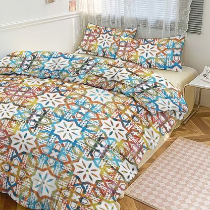 Fiji Masi 3-Piece Bedding Set-90"x90"/ 229x229cm (Dual-sided Printing) 22