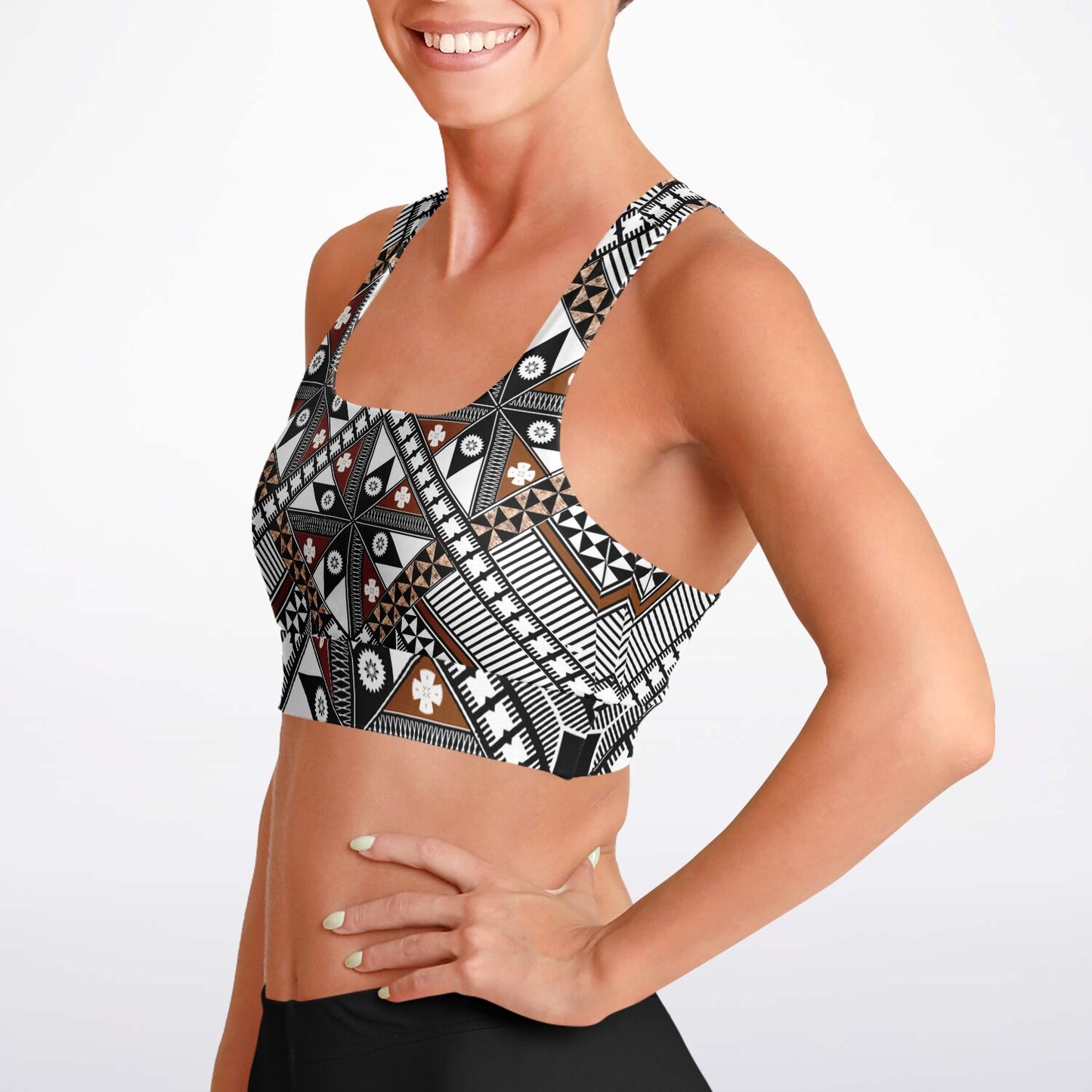Fiji Tattoo Padded Sports Bra 10
