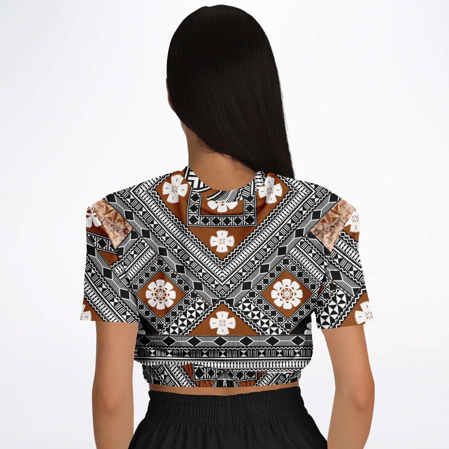Fiji Masi  Short Sleeve Crop Top 7