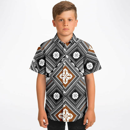 Fiji Masi Kids/Youth Short Sleeve Button Down Shirt 2