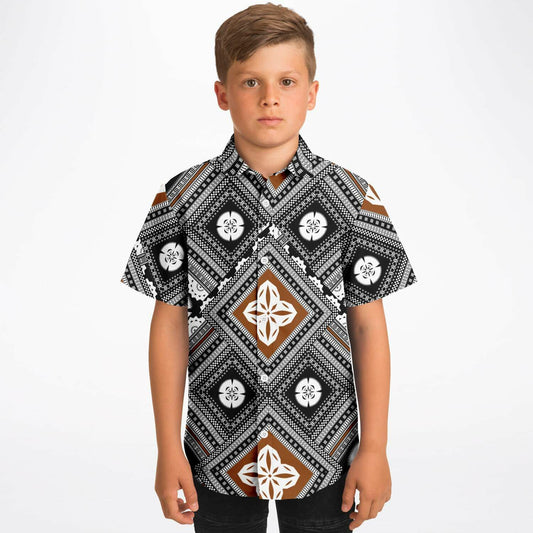 Fiji Masi Kids/Youth Short Sleeve Button Down Shirt 2