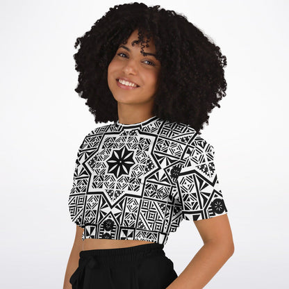 Fiji Masi  Short Sleeve Crop Top 3