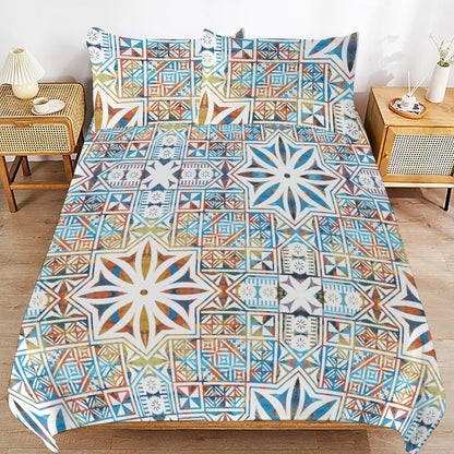 Fiji Masi 3-Piece Bedding Set-90"x90"/ 229x229cm (Dual-sided Printing) 15