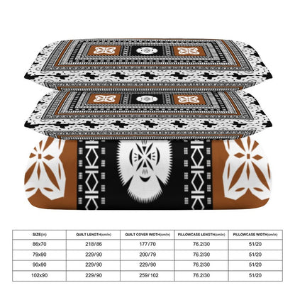 Fiji Masi 3-Piece Bedding Set-90"x90"/ 229x229cm (Dual-sided Printing) 7