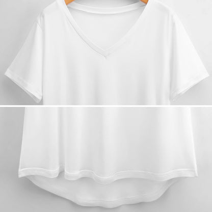 Fiji Masi  Ice Silk V Neck Short-Sleeve Shirt 4