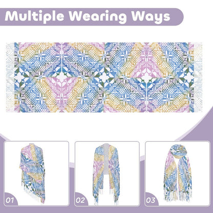 Fiji Masi Cashmere-like Tassel Scarf 2
