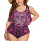 Fiji Masi Plus Size Women's Two piece Swimsuit with Tankini 4
