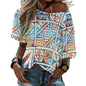 Fiji Masi  Off the Shoulder Half-Sleeve T-shirt 3