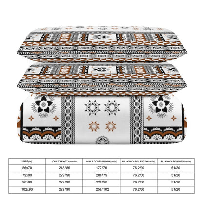 Fiji Masi 3-Piece Bedding Set-90"x90"/ 229x229cm (Dual-sided Printing)  26