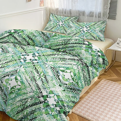 Fiji Masi 3-Piece Bedding Set-90"x90"/ 229x229cm (Dual-sided Printing) 23